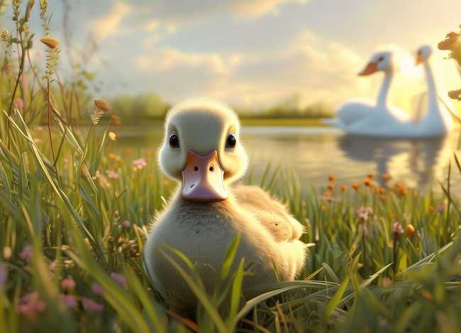 儿童故事大全丑小鸭上集和下集，幼儿故事大全丑小鸭