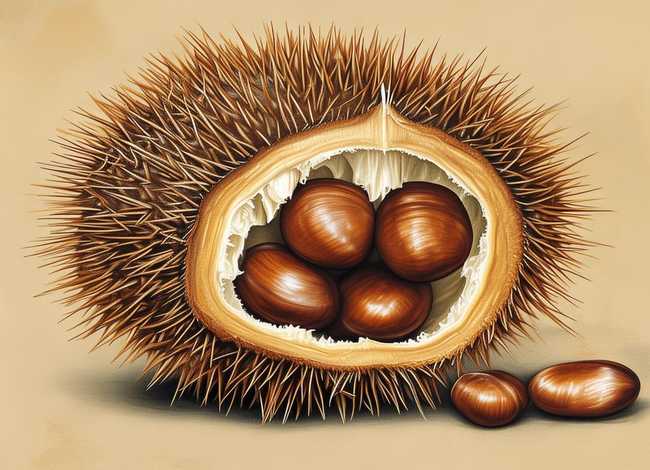 板栗的果实结构图（板栗的果实结构图片）