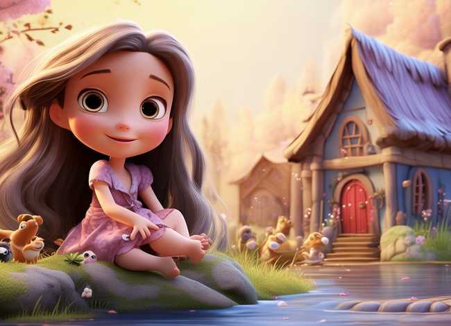 姑娘的儿童故事 幼儿姑娘的故事
