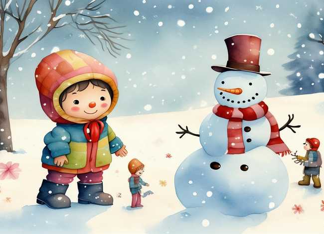 关于雪孩子的幼儿故事创编、关于雪孩子的幼儿故事创编作品
