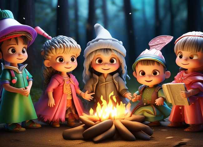 儿童故事五个角色扮演 - 幼儿故事四个角色扮演