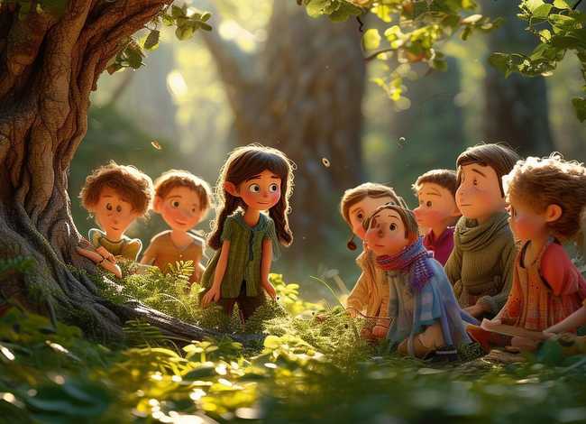 儿童小故事图片配图；儿童小故事图片