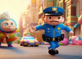 警察抓坏人视频儿童故事；儿童警察抓坏人的故事视频