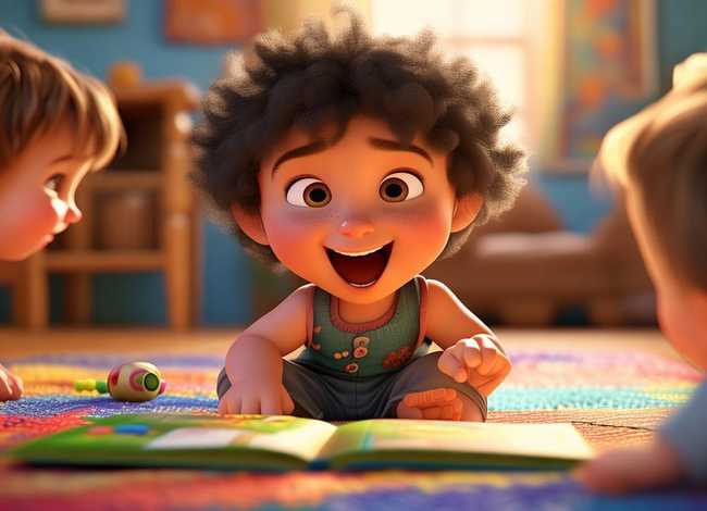 小朋友讲故事图片素材，小朋友讲故事图片素材高清