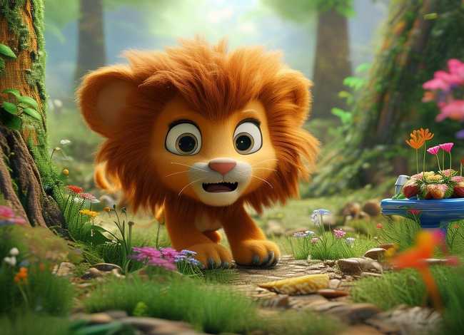 儿童故事小狮子去厕所（儿童故事小狮子找东西吃）