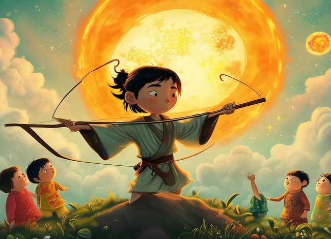 后羿射日幼儿园绘本故事（后羿射日的故事幼儿园故事）