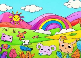 儿童填色画图片大全，儿童填色画图片大全简单漂亮