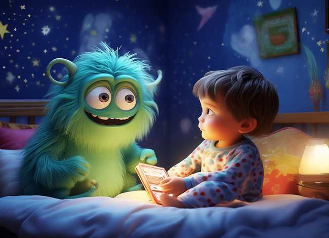 儿童睡前童话故事小怪兽，小怪兽的睡前故事