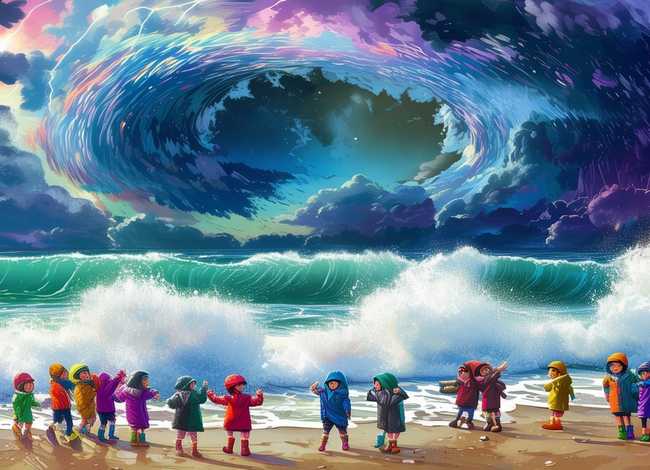 台风故事儿童视频；台风中的故事