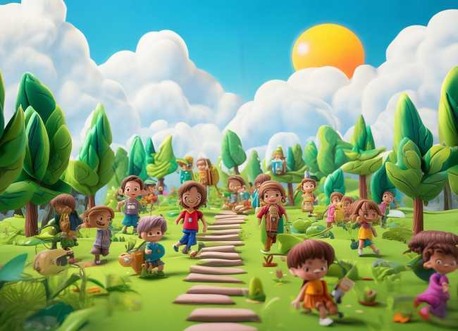 爬山故事儿童视频；爬山儿歌视频