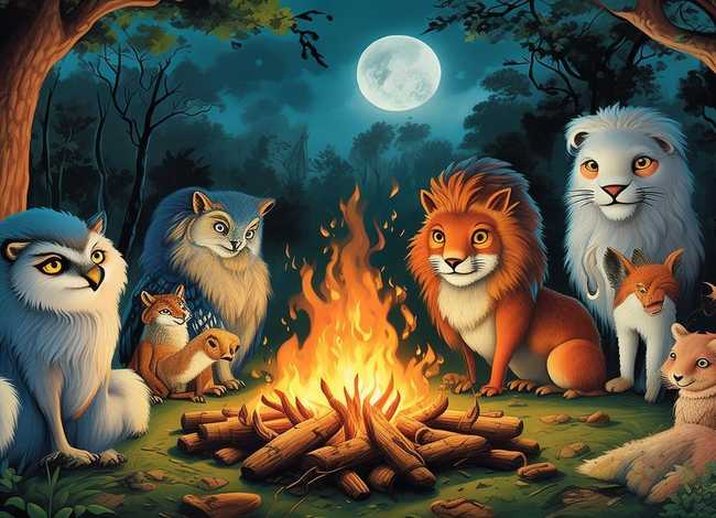 动物故事长篇绘画（动物故事长篇绘画图片）