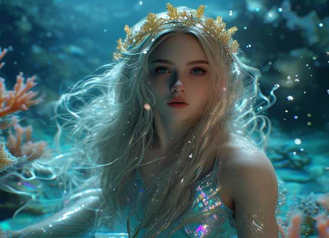 海底美人鱼故事 - 海底美人鱼的故事