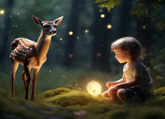 儿童睡前小故事3-6岁梅花鹿、关于梅花鹿的睡前故事