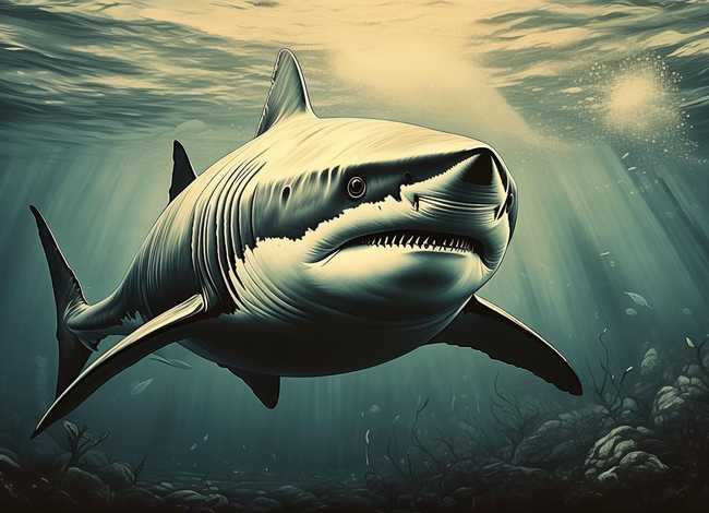 大鲨鱼的故事文字；大鲨鱼的故事文字版