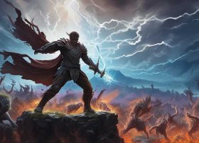 故事绘画作品；英雄故事绘画作品