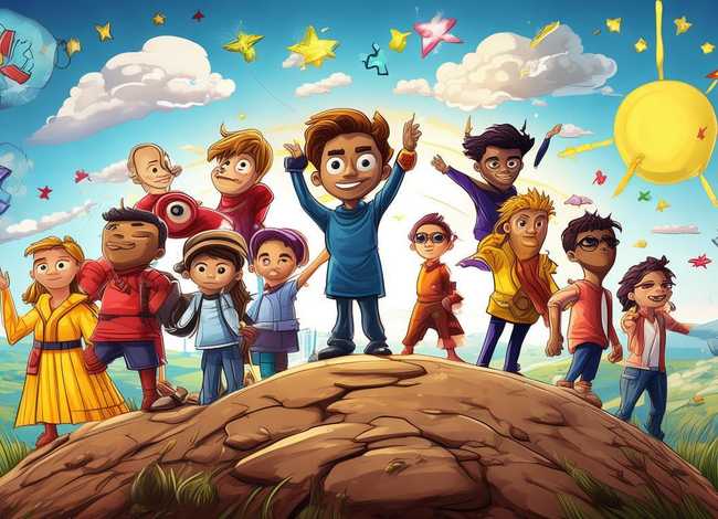 儿童漫画文案励志；儿童漫画文案励志图片