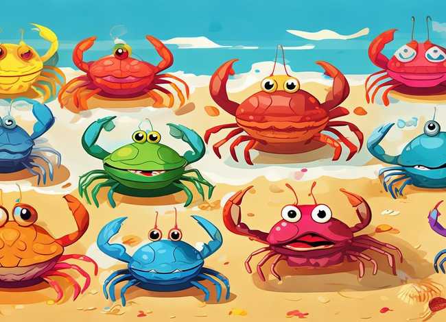 螃蟹儿童画图片 螃蟹儿童画图片大全