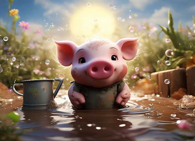 儿童故事不爱洗澡的小猪 幼儿绘本故事不爱洗澡的小猪