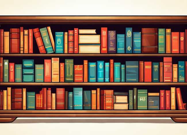 书柜的书图片；书柜的书图片简笔画