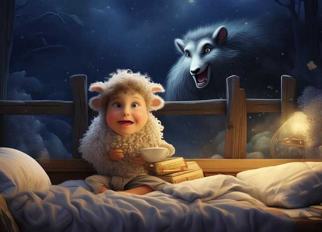 小羊和大灰狼的故事睡前儿童版；小羊和大灰狼的故事睡前故事