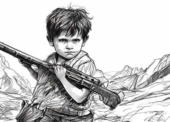 儿童抗战英雄人物 - 儿童抗战英雄人物简笔画 儿童抗战英雄人物 - 儿童抗战英雄人物简笔画