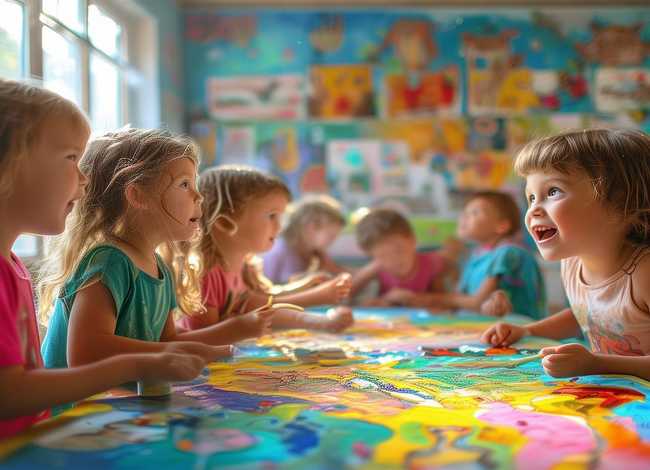 儿童美术故事画、美术故事作画