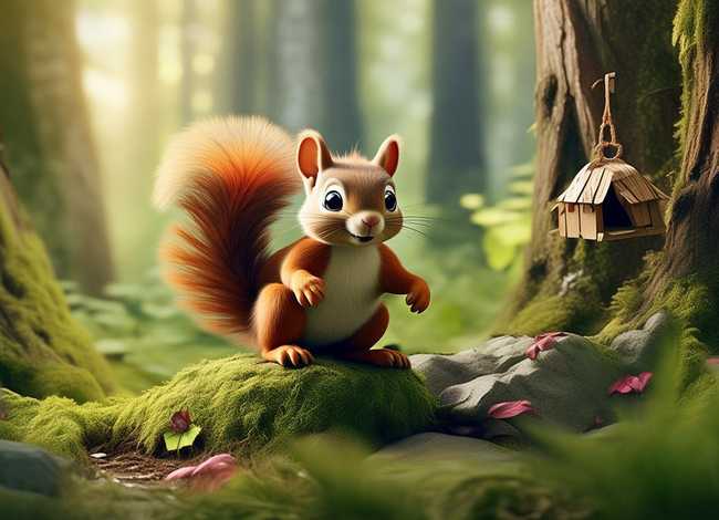 儿童故事松鼠的故事（松鼠的小故事）