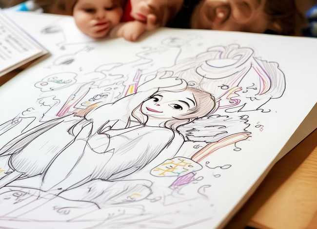 妈妈讲故事儿童画（妈妈讲故事简笔画步骤）