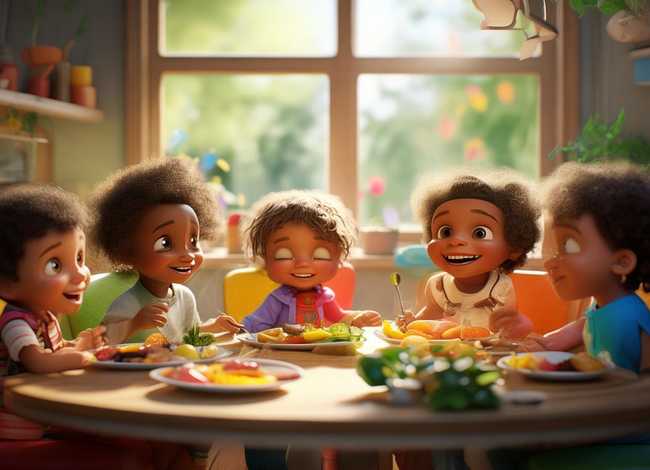 儿童进餐小故事、幼儿进餐小故事