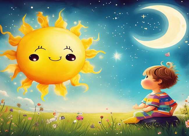 儿童故事太阳月亮全集；宝宝早教故事大全集太阳和月亮