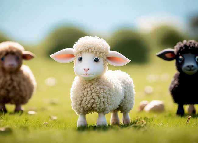 三只羊儿童故事图片带字 三只羊故事图片顺序