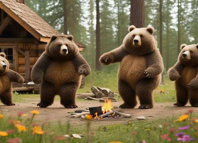 三只熊故事表演、三只熊故事表演教案