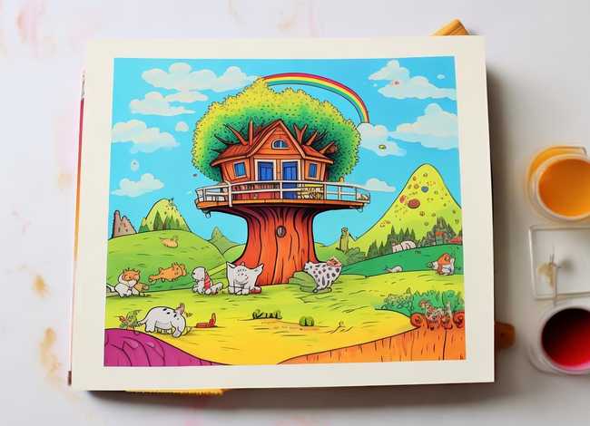 儿童故事书封面手绘画（故事书封面简笔画 手绘）