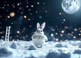 月中玉兔儿童故事，月中玉兔的故事