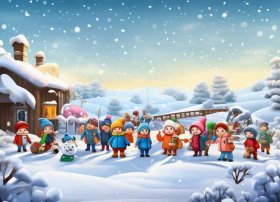 雪的故事儿童；雪的故事幼儿园