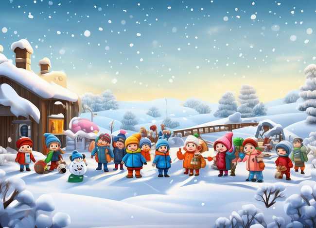 雪的故事儿童；雪的故事幼儿园