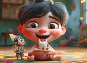 换牙了故事文字版 - 换牙了故事图片