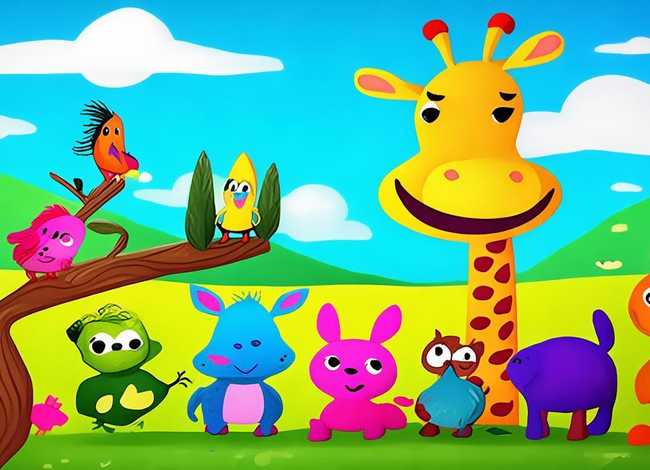 关于动物的画儿童画；关于动物的画 儿童 画