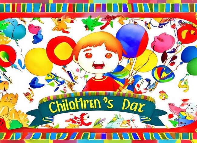 六一儿童节英语手抄报图片，六一儿童节英语手抄报图片 一等奖