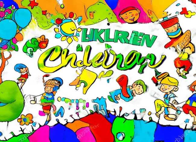 六一儿童节英语手抄报简笔画，六一儿童节英语手抄报简笔画图片