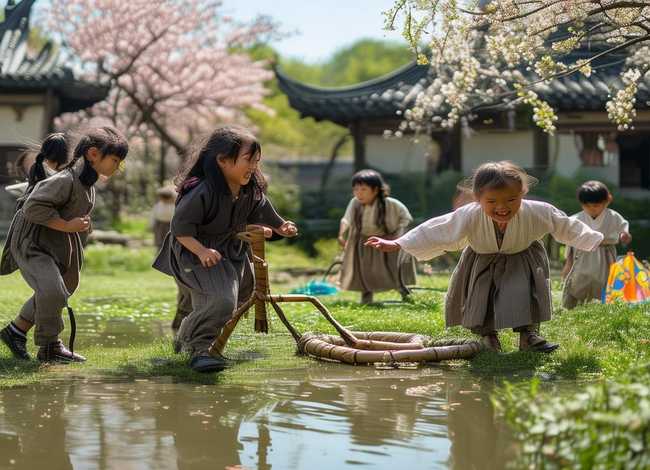 古代儿童玩耍图片 - 古代儿童玩耍图片高清