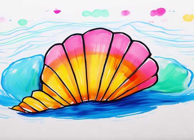 儿童画贝壳怎么画（儿童画贝壳怎么画简单）