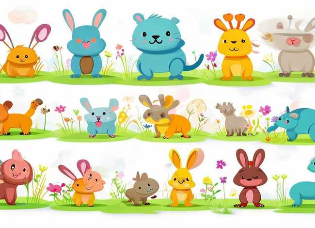 儿童动物画图片；儿童动物画图片大全 简单