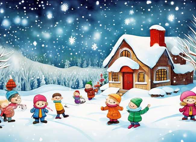 冬天来了幼儿绘本 - 冬天来了幼儿绘画作品