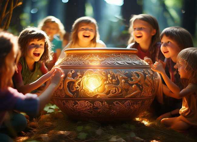 儿童聚宝盆传说故事 - 聚宝盆的传说故事