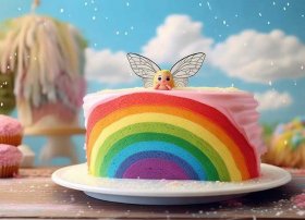 彩虹蛋糕故事情景画、彩虹蛋糕故事情景画怎么画