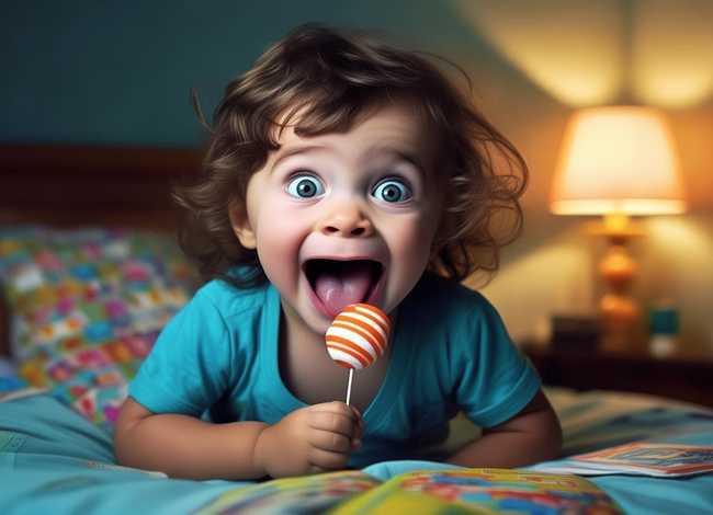 小孩的故事睡前听，小孩的故事睡前听雪糕咬舌头