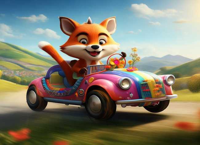 碰碰狐故事，碰碰狐故事之汽车系列英文版