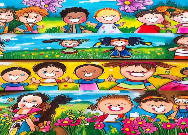 讲文明儿童画作品；讲文明儿童画作品图片