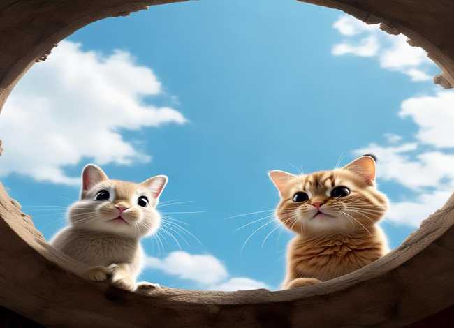 兔小贝故事坐井观天，猫小帅坐井观天的故事